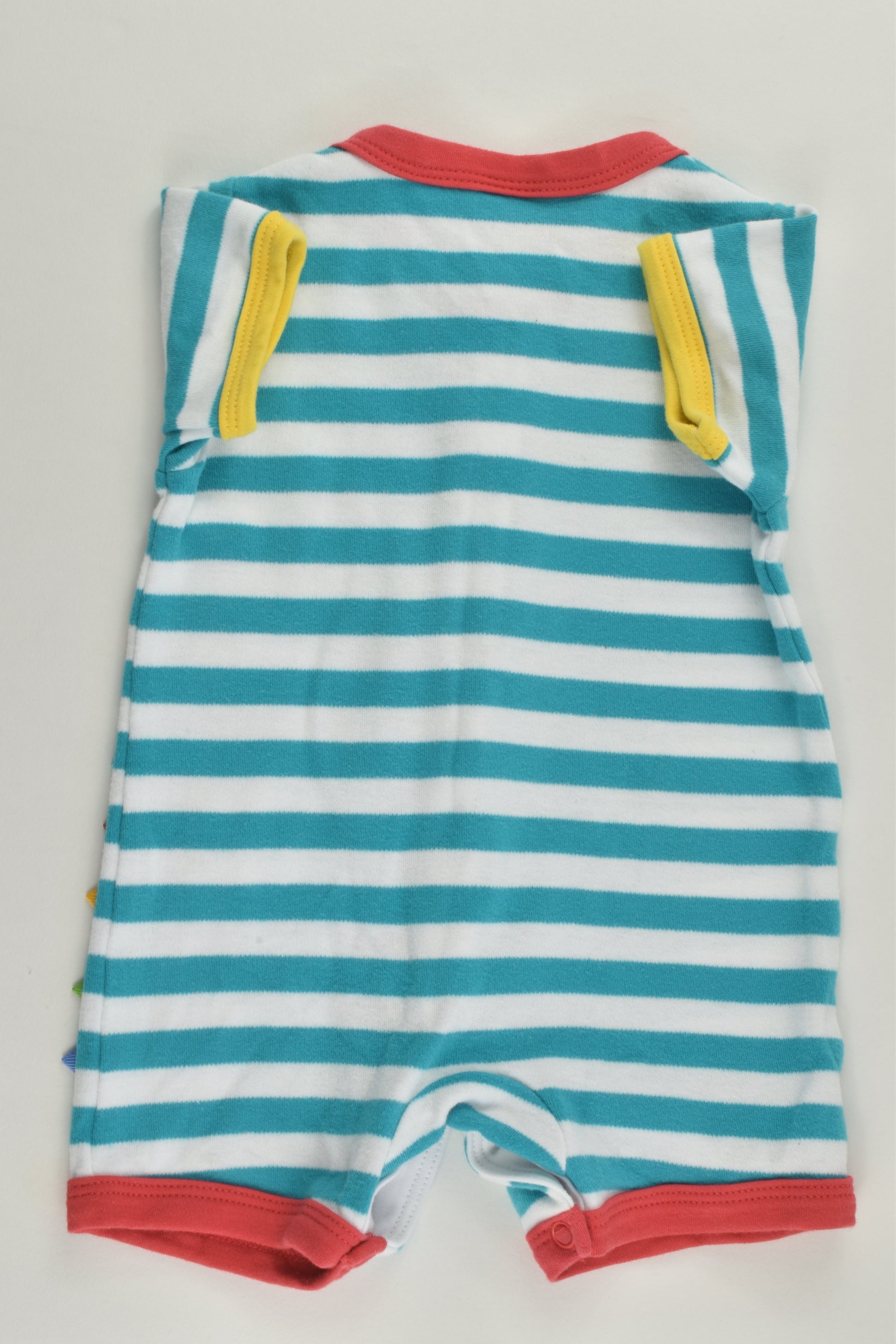 Ollie's Place Size 0000 (Up to 55 cm) Colorful Giraffe Short Romper