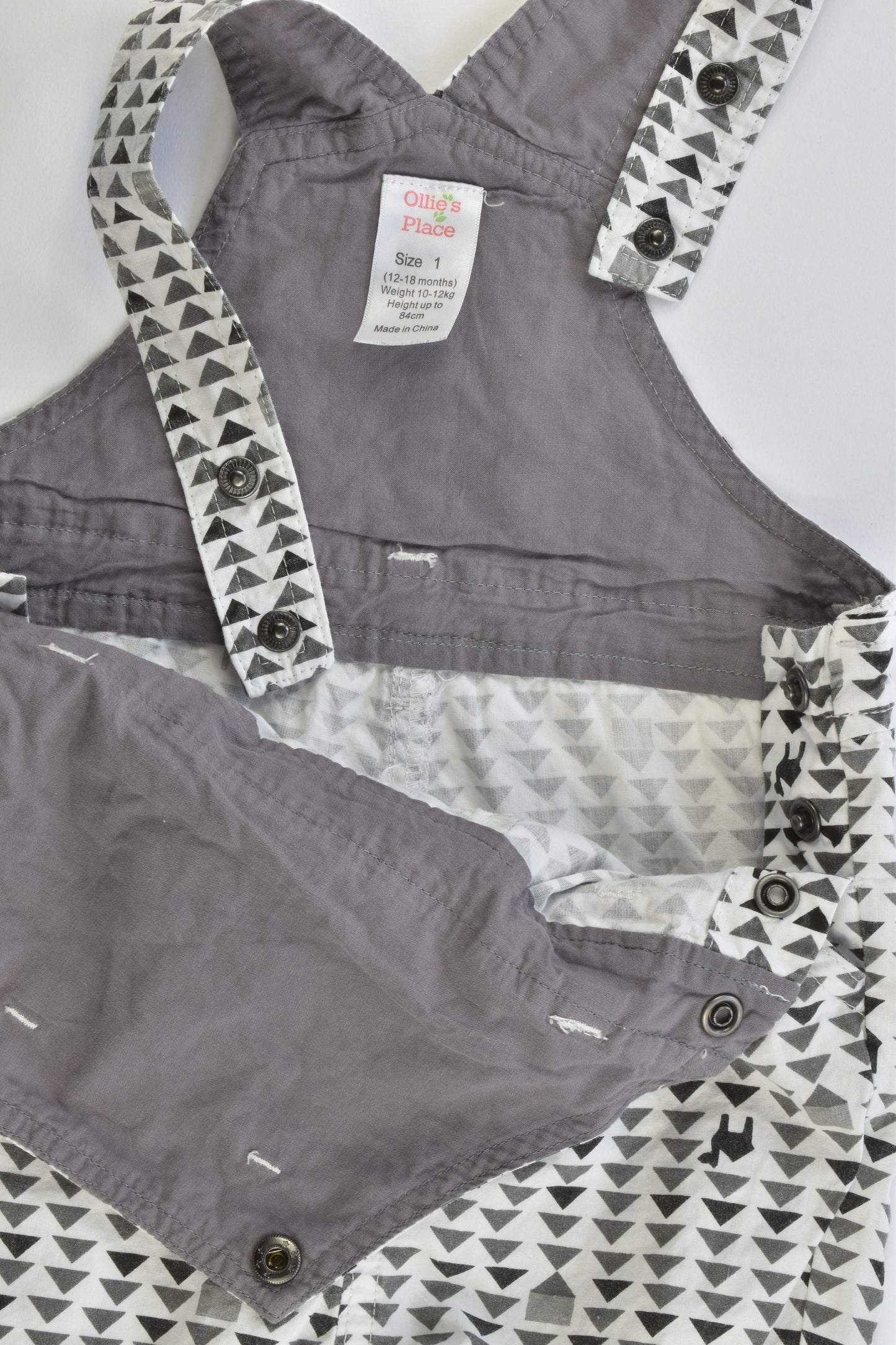 Ollie's Place Size 1 (12-18 months) Camels Short Overalls