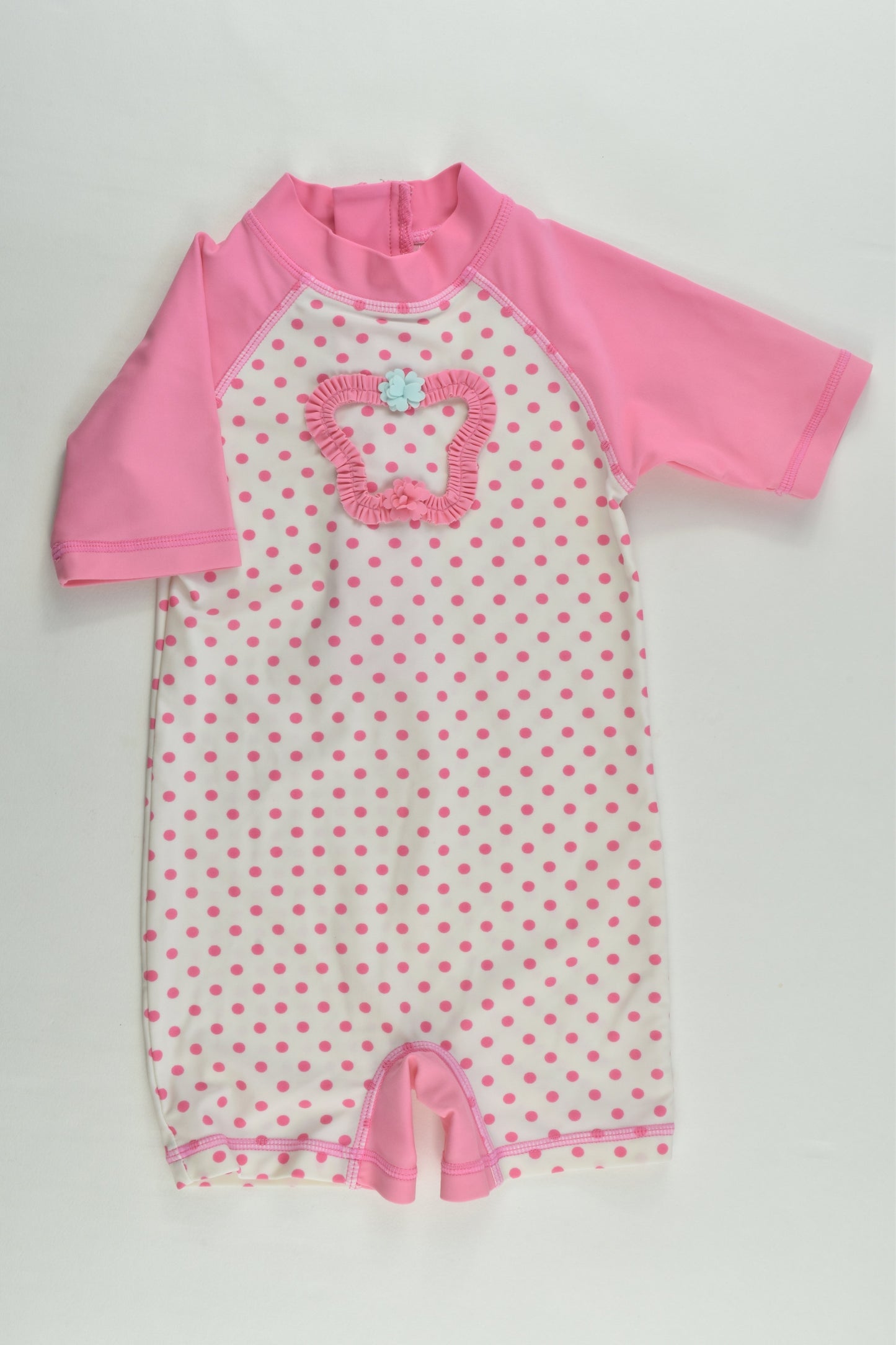 Ollie's Place Size 1 Butterfly and Polka Dots Rashie Suit