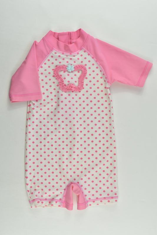 Ollie's Place Size 1 Butterfly and Polka Dots Rashie Suit