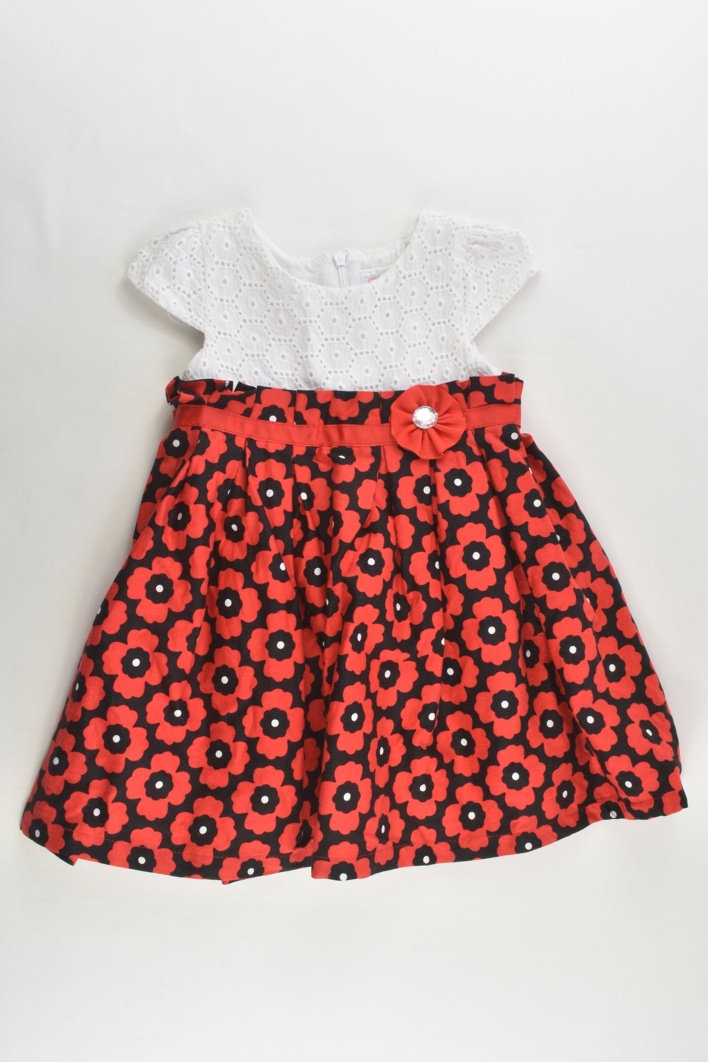 Ollie's Place Size 1 Lined Lace/Floral Dress