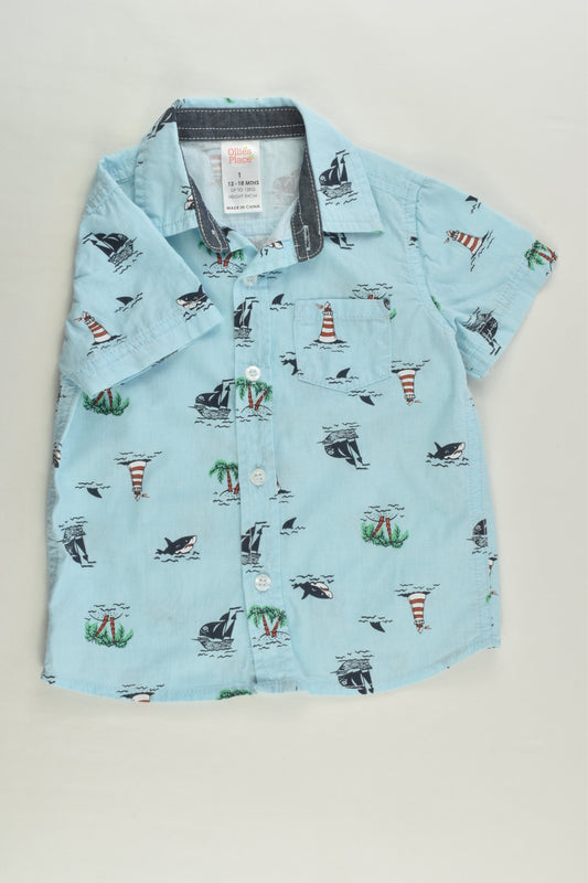 Ollie's Place Size 1 Pirate Ship Shirt
