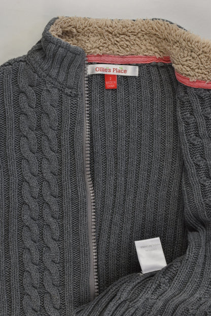 Ollie's Place Size 2 Knitted Zip Jumper