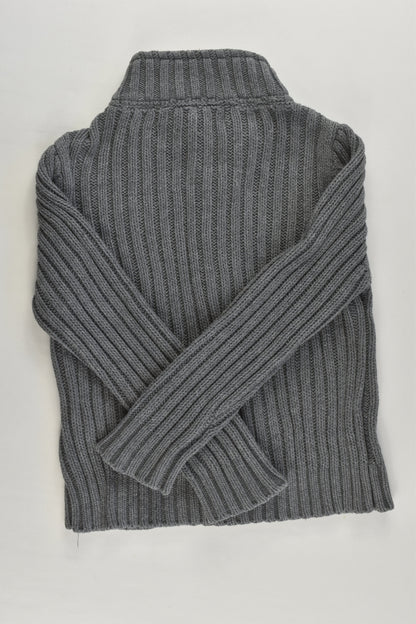 Ollie's Place Size 2 Knitted Zip Jumper