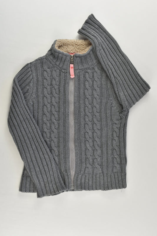 Ollie's Place Size 2 Knitted Zip Jumper