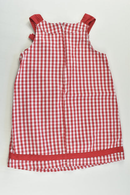 Ollie's Place Size 3 Checked Ladybird Dress