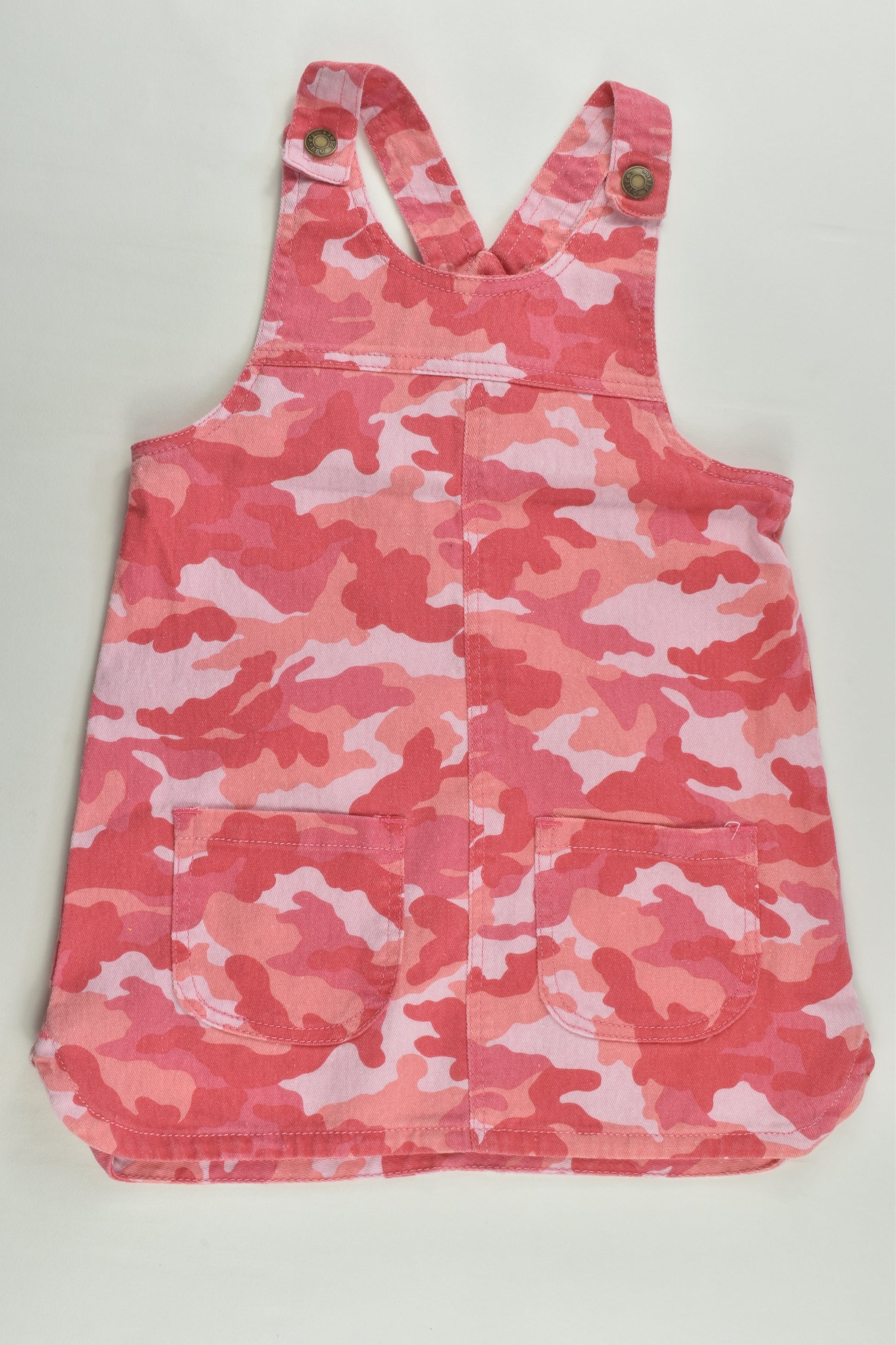 Ollie's Place Size 3 Lightweight Stretchy Camouflage Pinafore