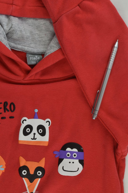 Ollie's Place Size 5 'It's Hero Time' Hooded Jumper