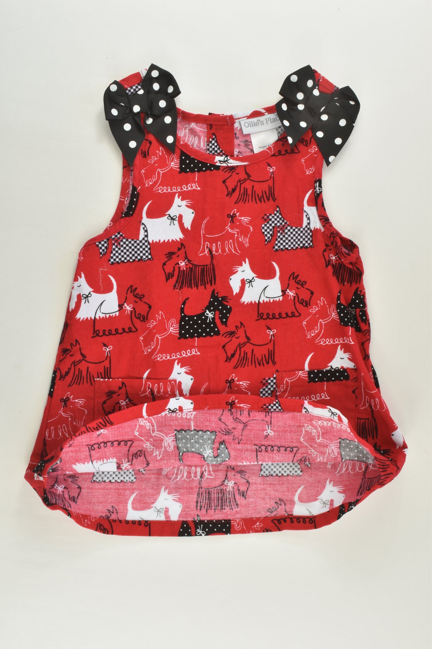 Ollies's Place Size 1 Dogs and Stripes Outfit
