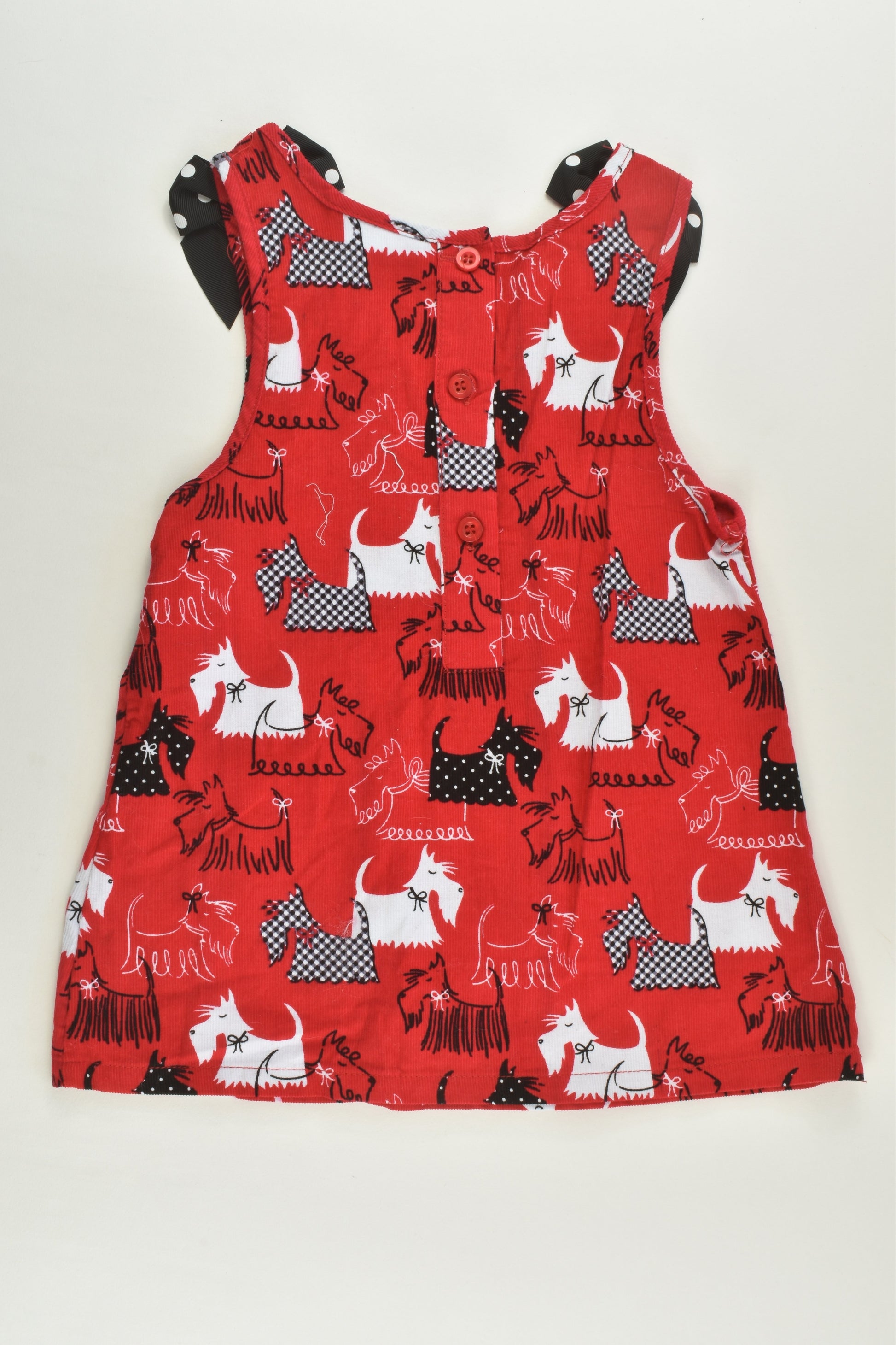 Ollies's Place Size 1 Dogs and Stripes Outfit