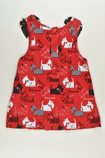Ollies's Place Size 1 Dogs and Stripes Outfit