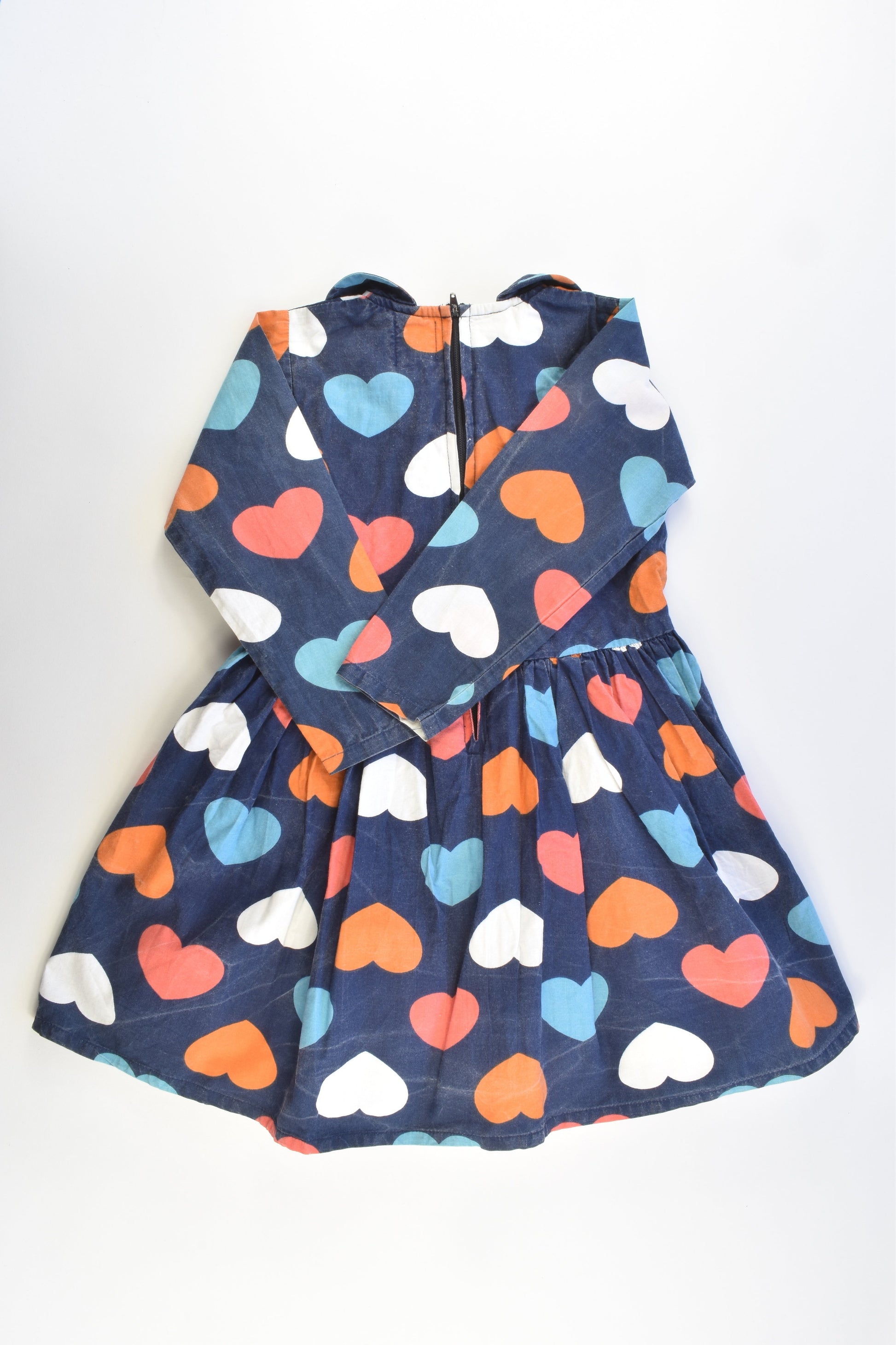 Oobi (Australia) Size 4 (104 cm) Lined Love Hearts Dress with Tulle