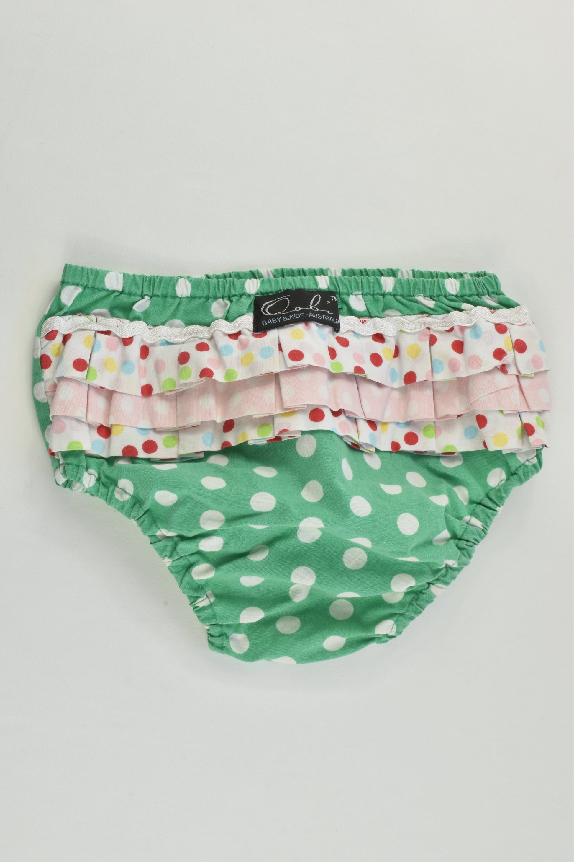 Oobi Size 0 (6/12 months) Ruffle at the Back Nappy Cover