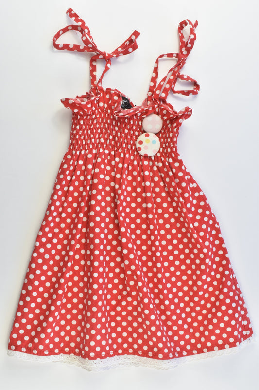 Oobi Size 3/4 Polka Dots Dress