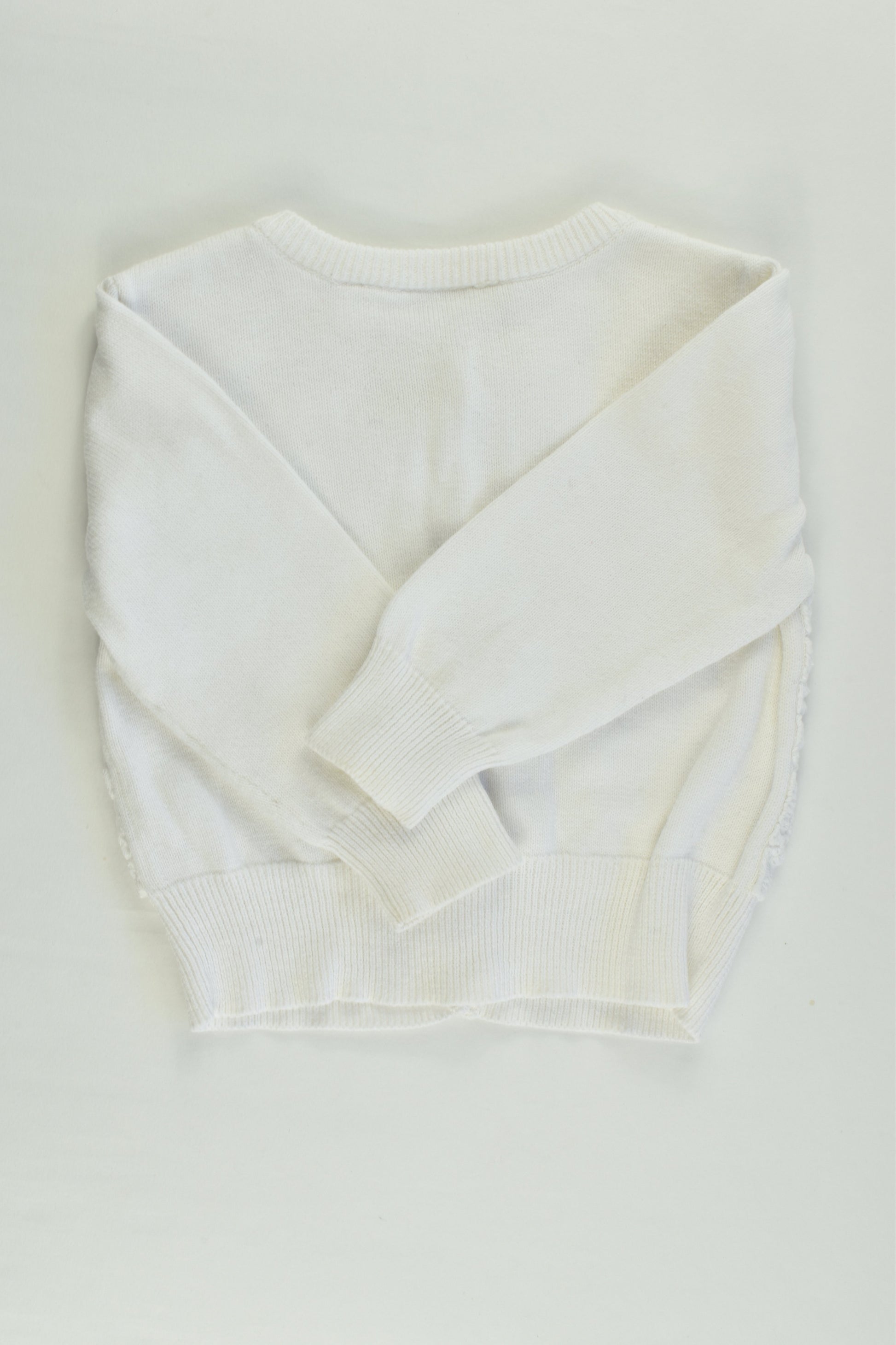 Origami Size 0 Cardigan with Lace Flowers