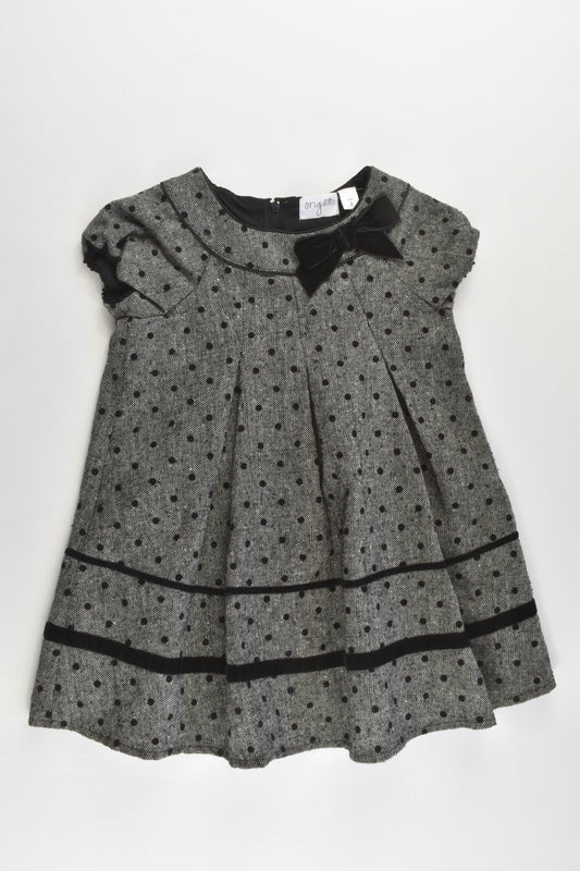 Origami Size 2 Lined Winter Dress