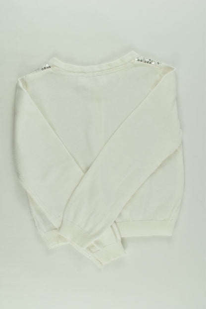 Origami Size 5 Cardigan with Silver Sequins