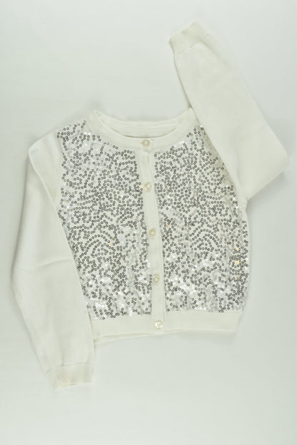 Origami Size 5 Cardigan with Silver Sequins