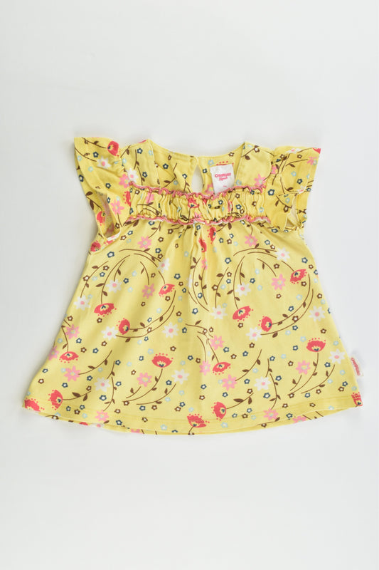 OshKosh Size 0 (9 months) Floral Blouse