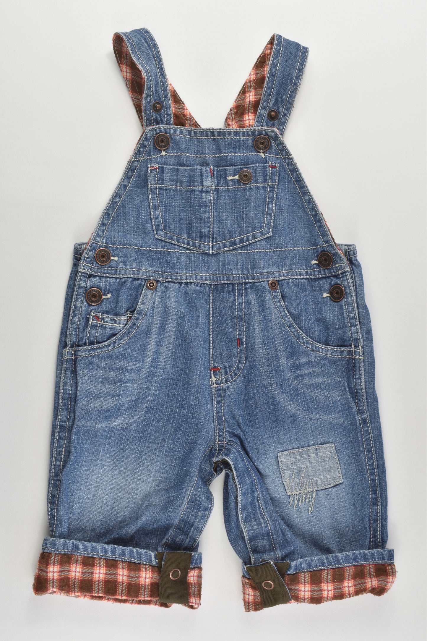 OshKosh Size 00 (6 months) Denim Overalls