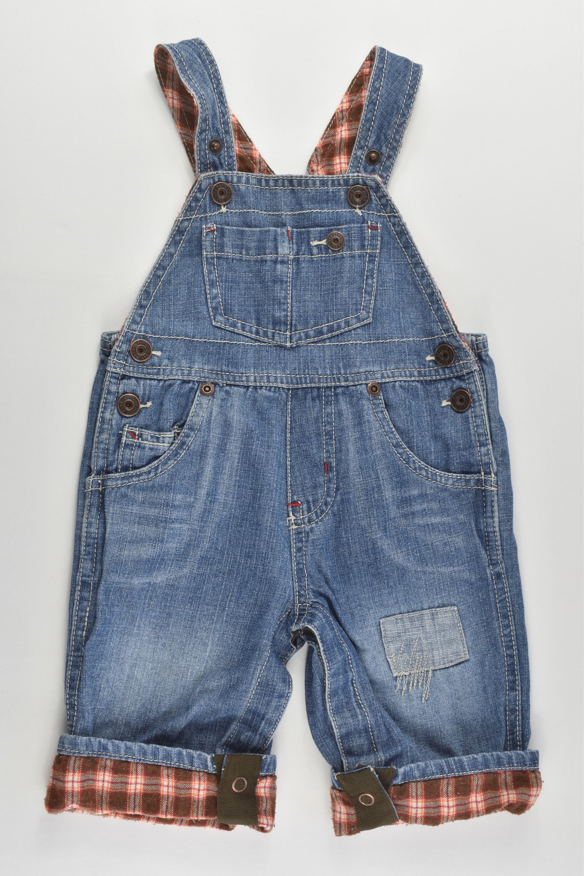 OshKosh Size 00 (6 months) Denim Overalls