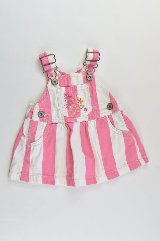OshKosh Size 000 (3 months) Striped Floral Dress