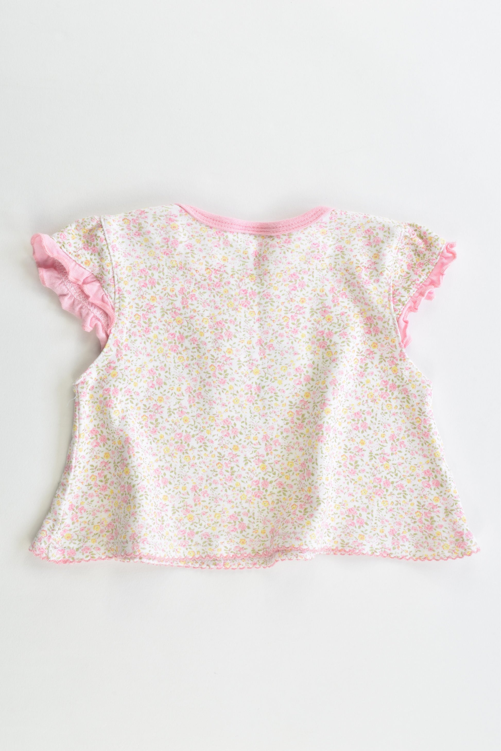 OshKosh Size 000 (62 cm) Floral Bird Blouse