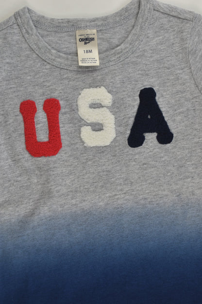 OshKosh Size 1 (18 months) 'USA' T-shirt