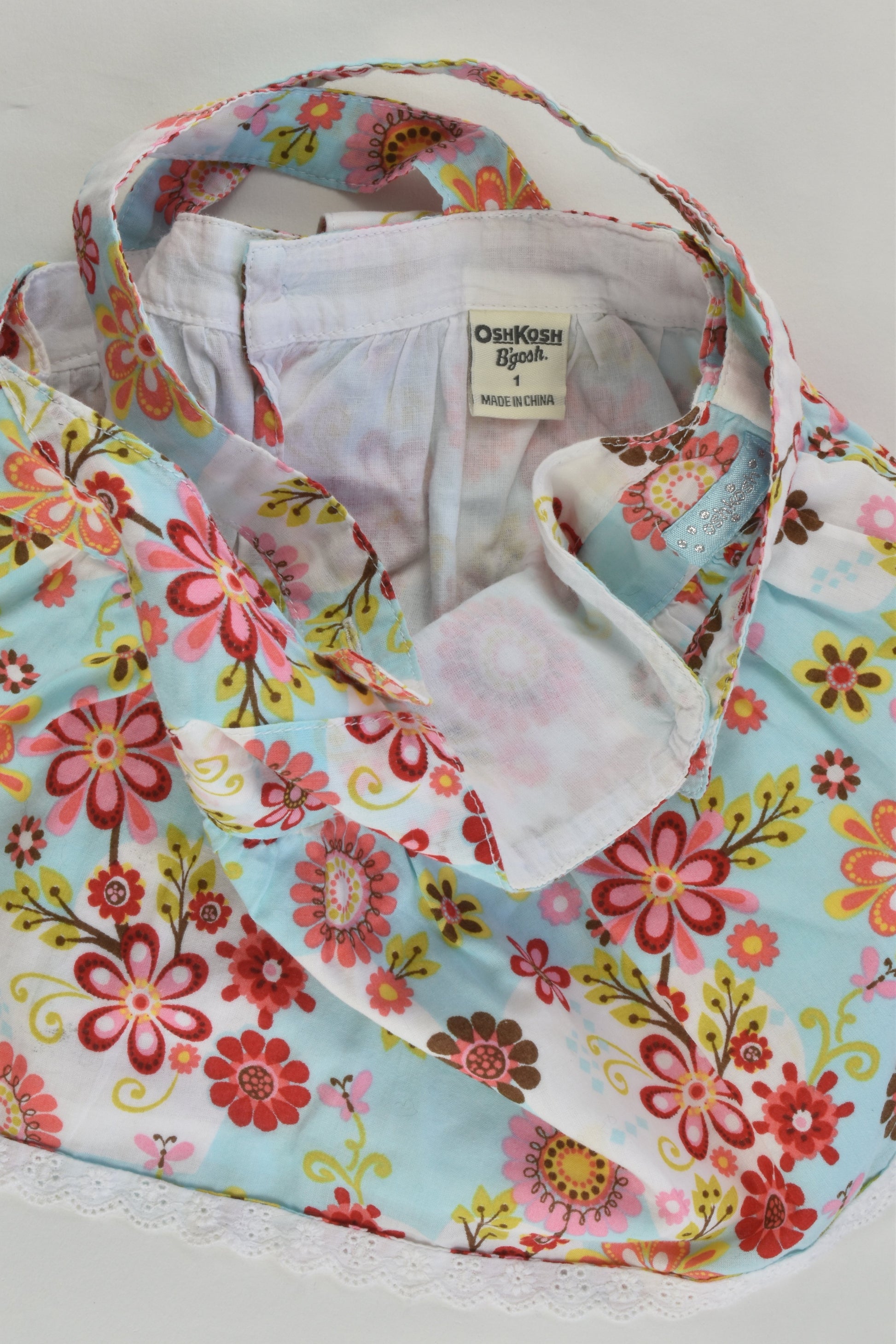 OshKosh Size 1 Lined Floral Blouse/Tunic
