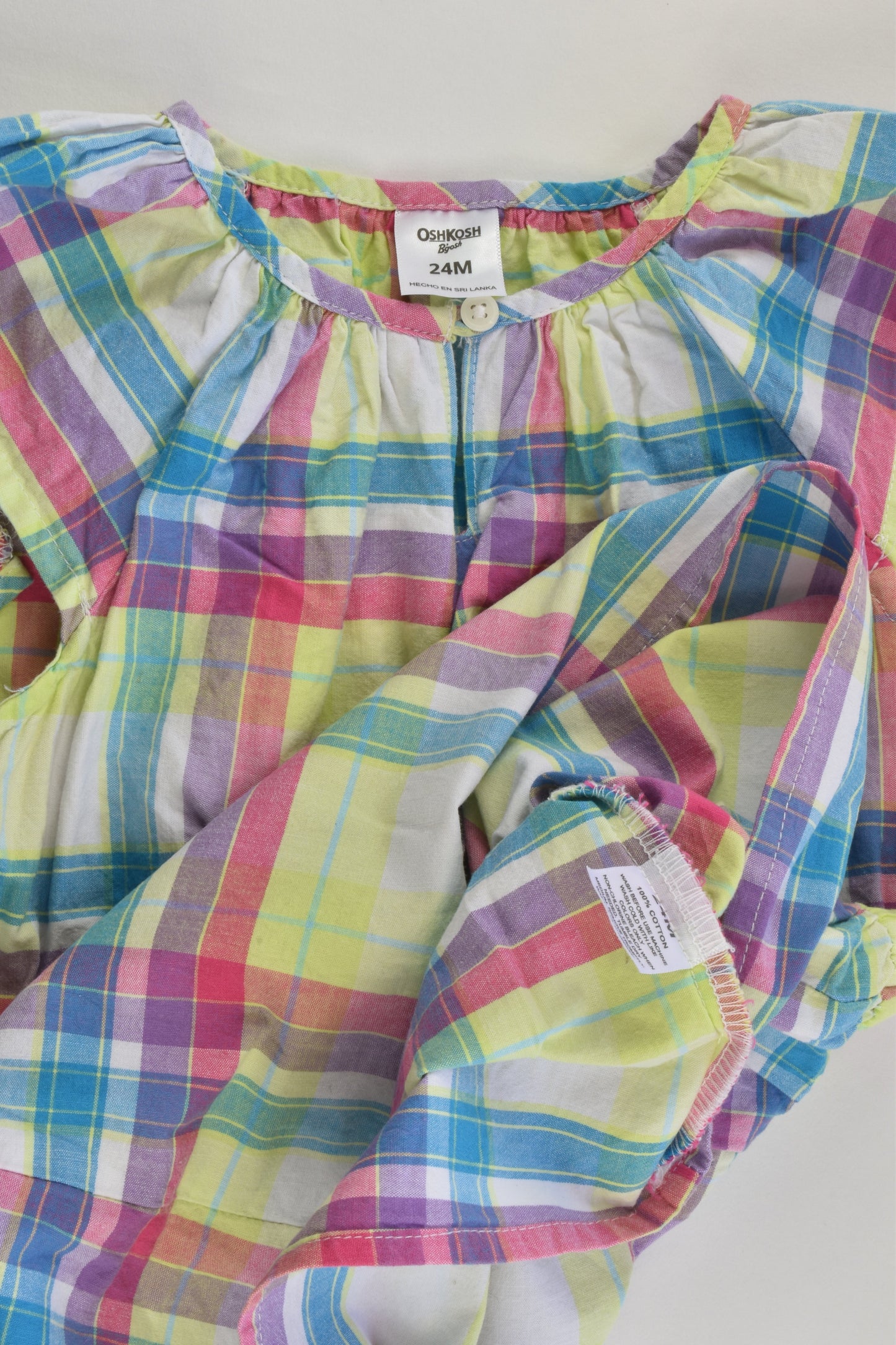 OshKosh Size 2 (24 months) Checked Dress