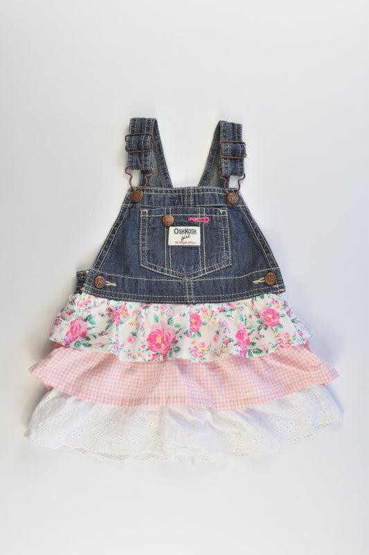 OshKosh Size 2 (24 months) Denim Ruffle Dress