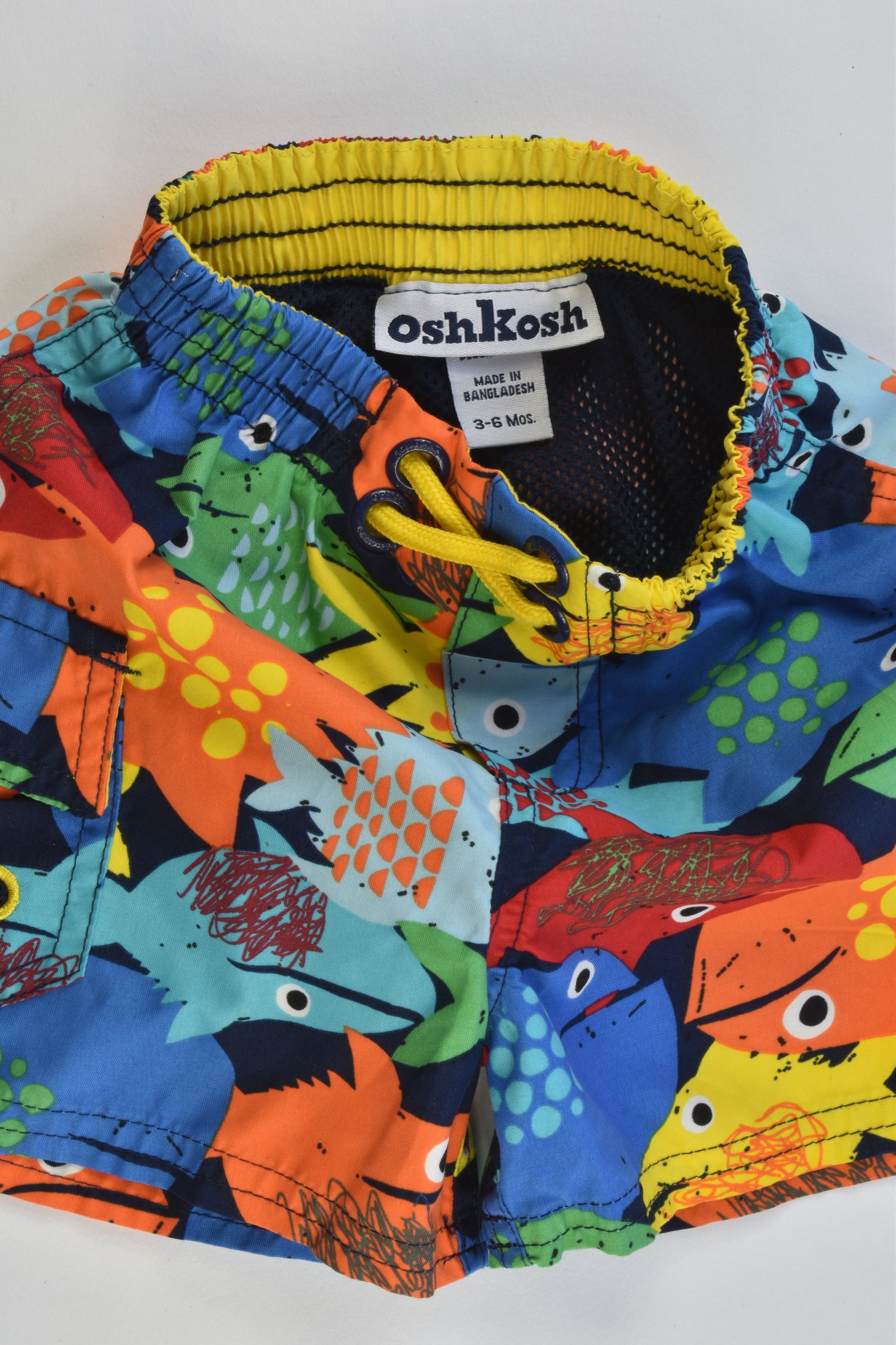 OshKosh Size 3-6 months Fish Board Shorts