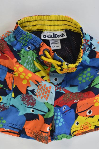 OshKosh Size 3-6 months Fish Board Shorts