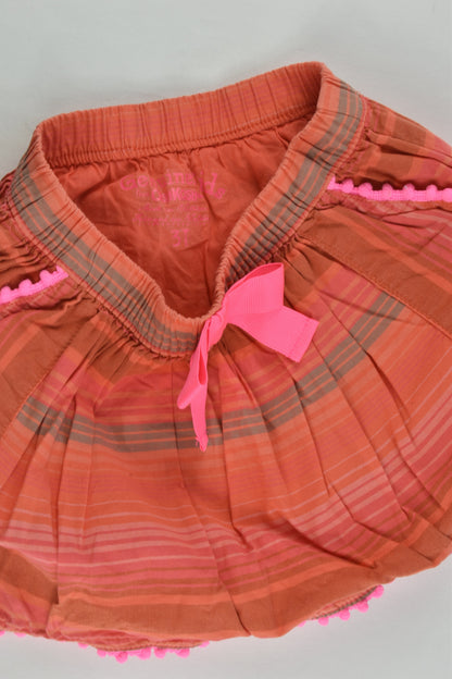 OshKosh Size 3 Striped Lined Skirt