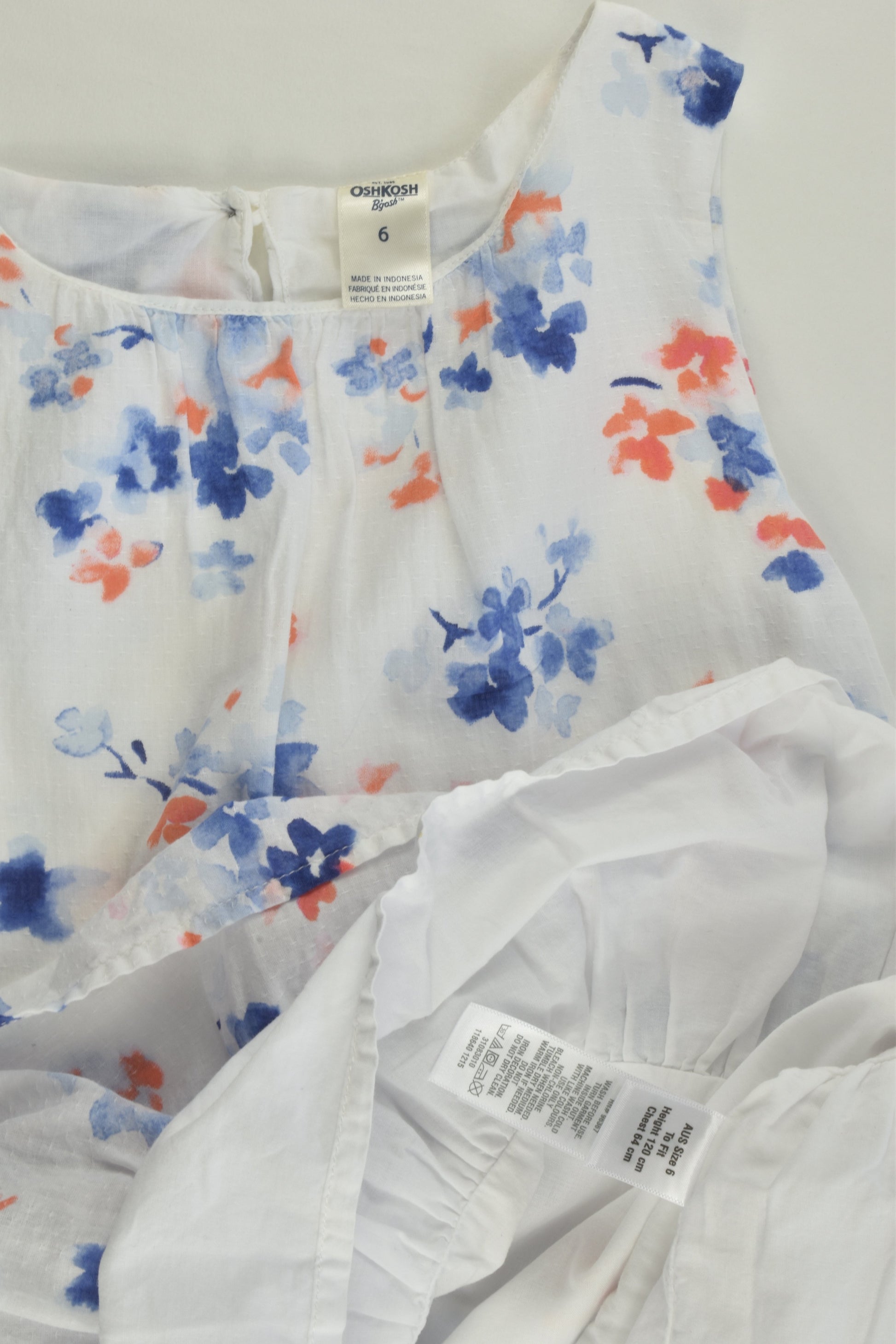 OshKosh Size 6 Lined Floral Dress
