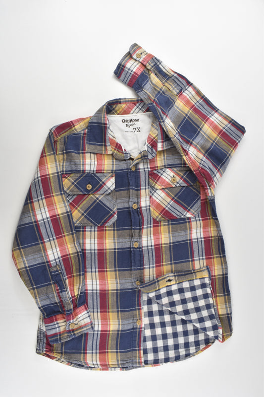OshKosh Size 7 Casual Checked Shirt