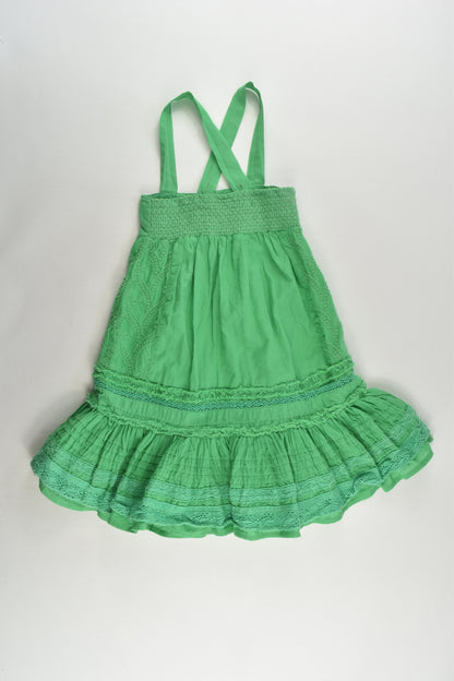 Ouch Size 1 Green Lace Details Dress