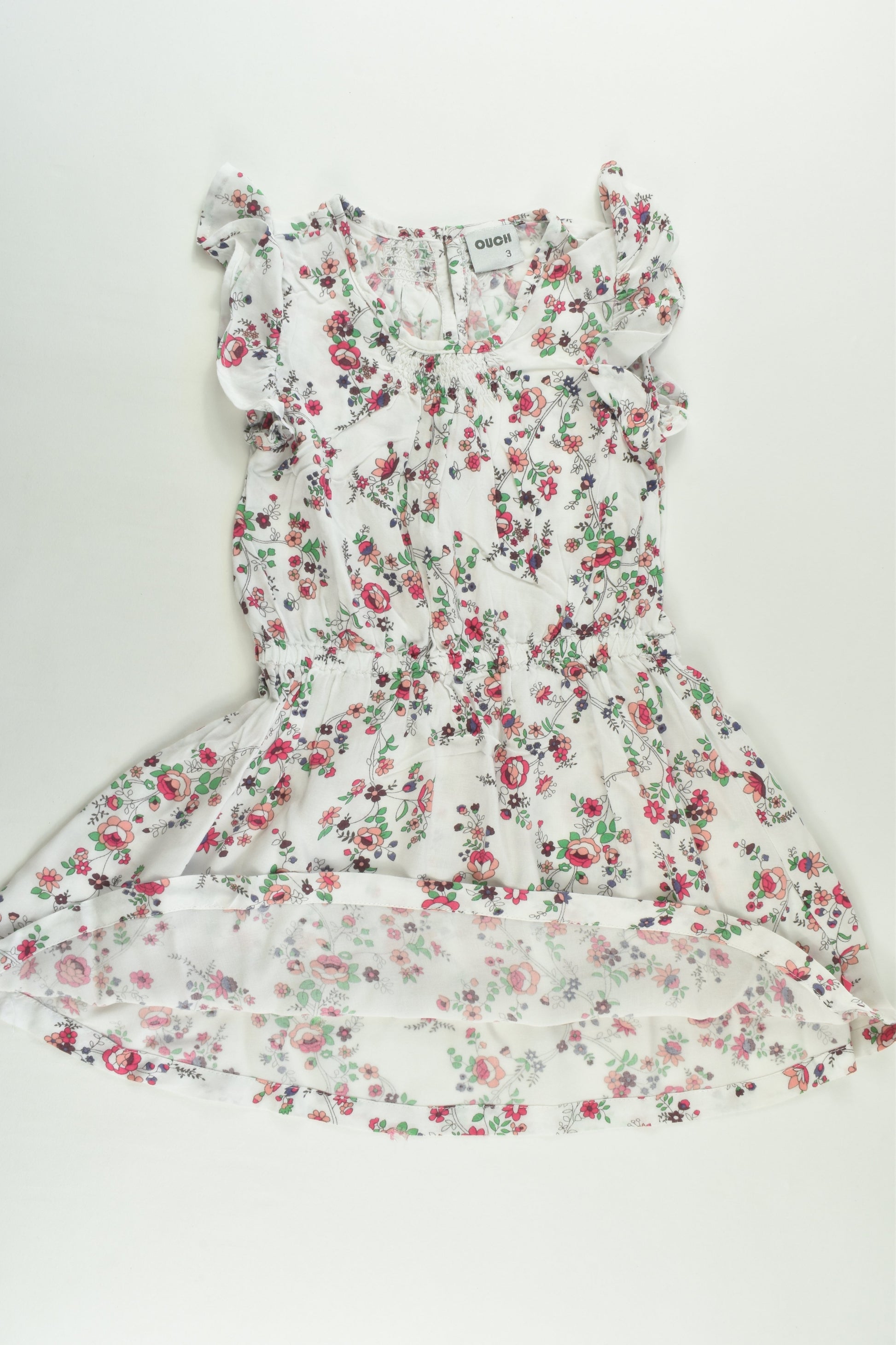 Ouch Size 3 Floral Viscose Dress