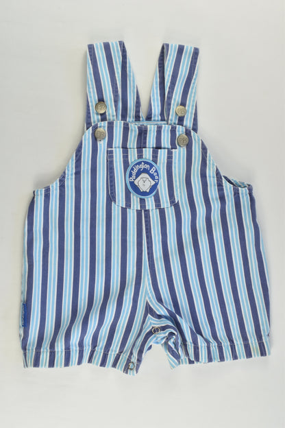 Paddington Bear Size 00 Short Striped Overalls