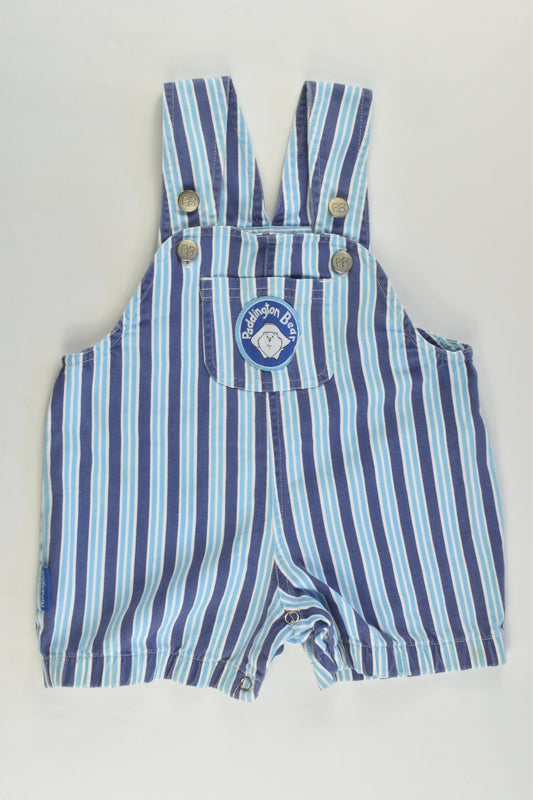 Paddington Bear Size 00 Short Striped Overalls