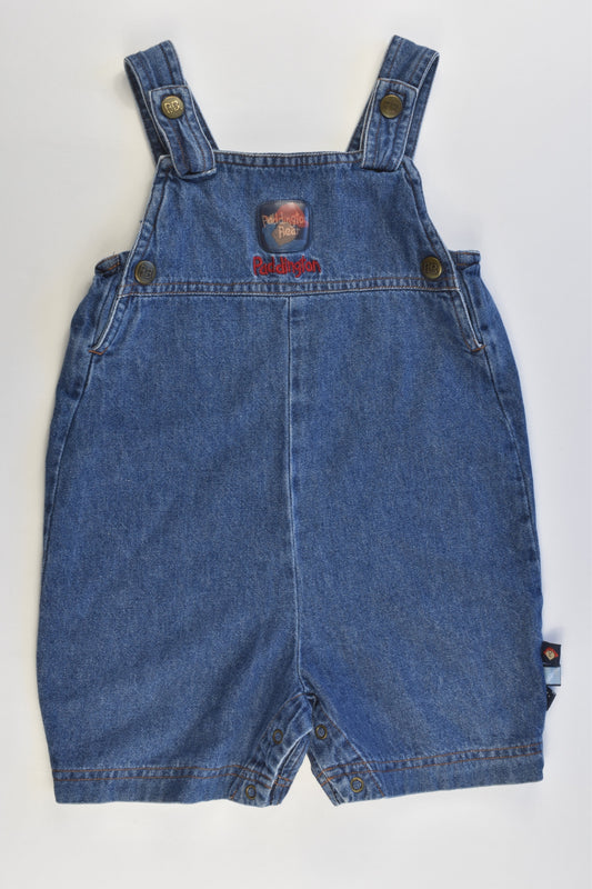 Paddington Bear Size 1 (18 months, 84 cm) Vintage Short Denim Overalls