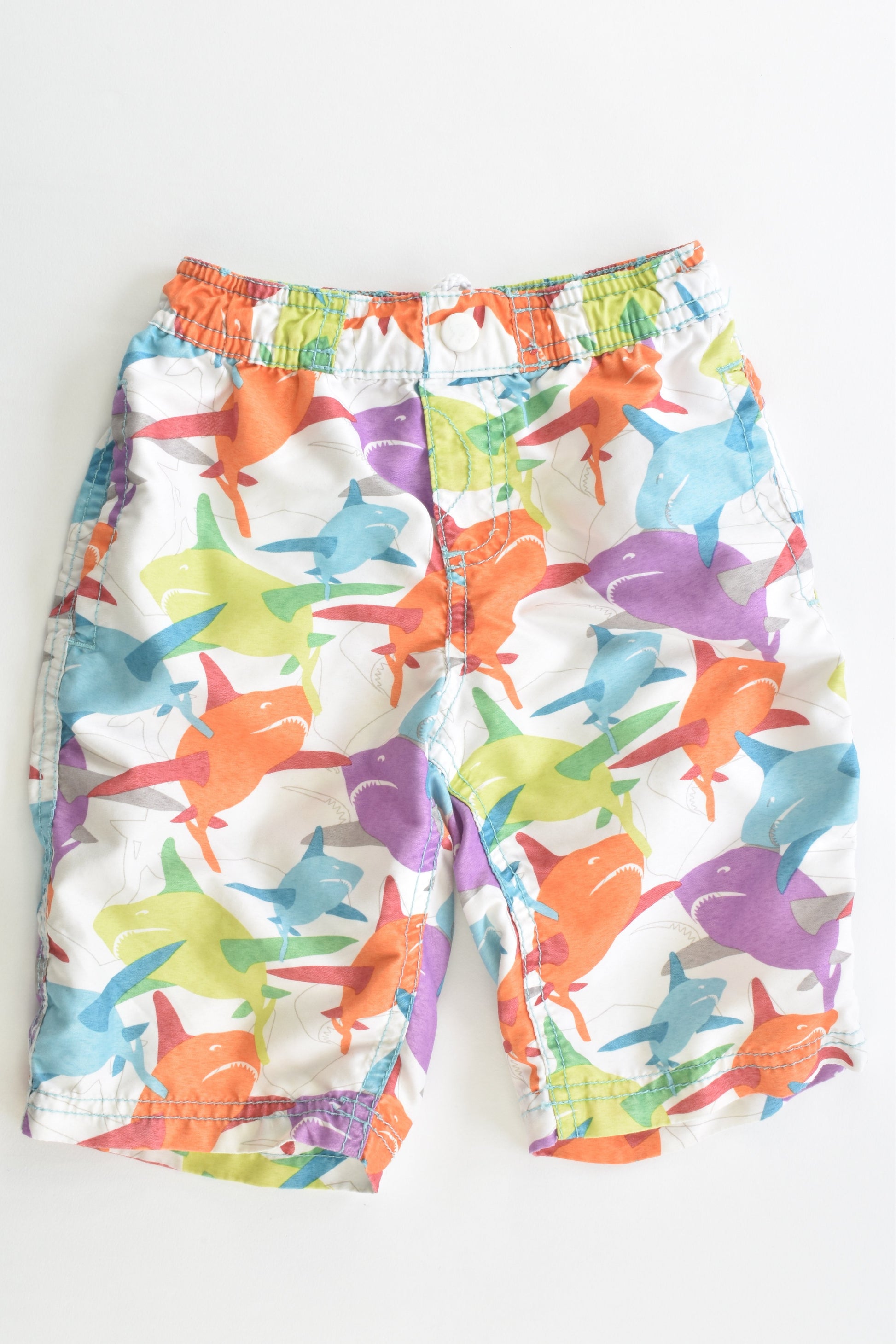 Palomino (Germany) Size 3 (98 cm) Colorful Sharks Board Shorts