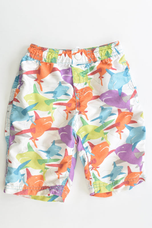 Palomino (Germany) Size 3 (98 cm) Colorful Sharks Board Shorts