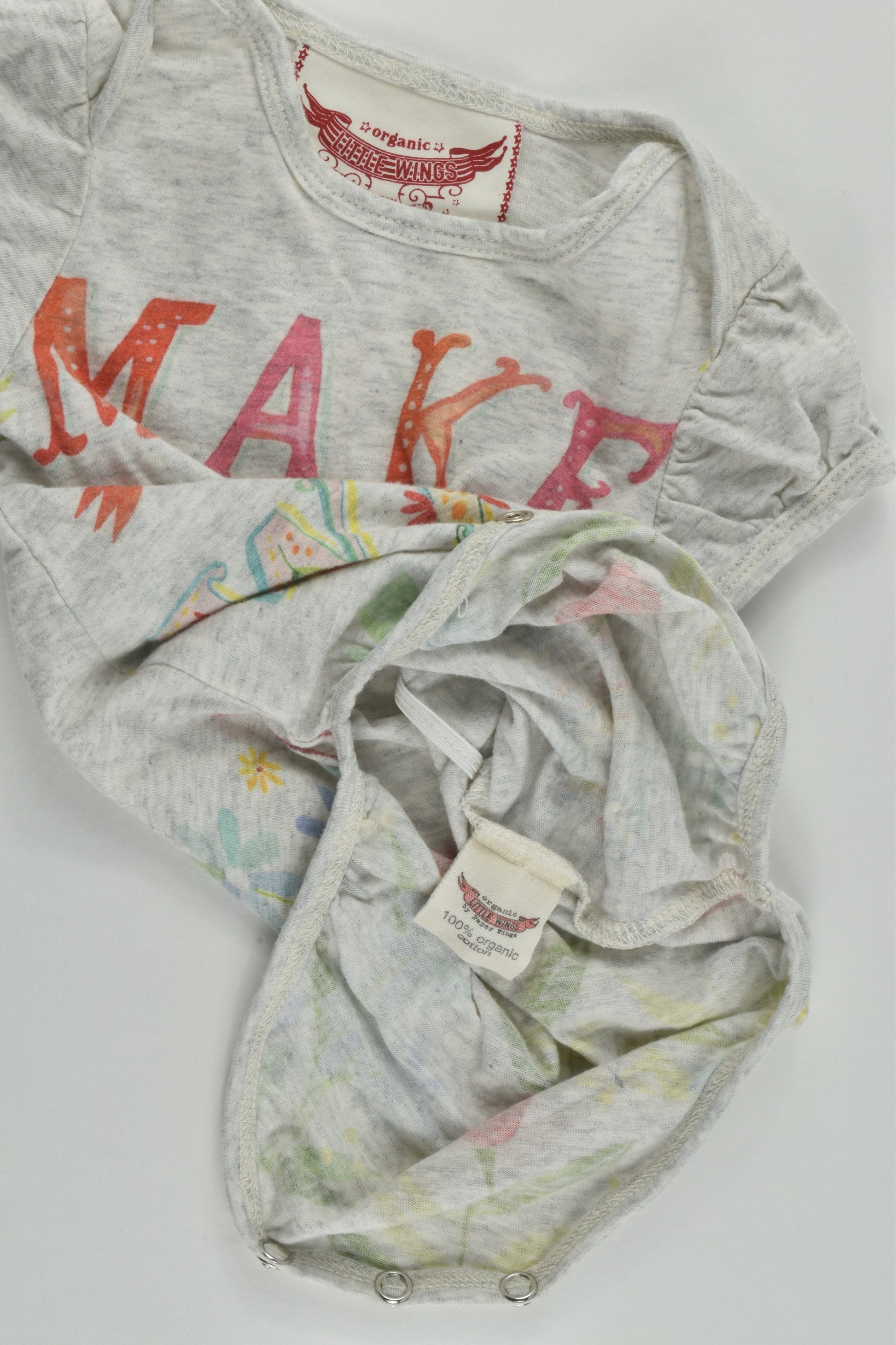 Paper Wings Size 000 (Newborn) 'Make A Wish' Bodysuit