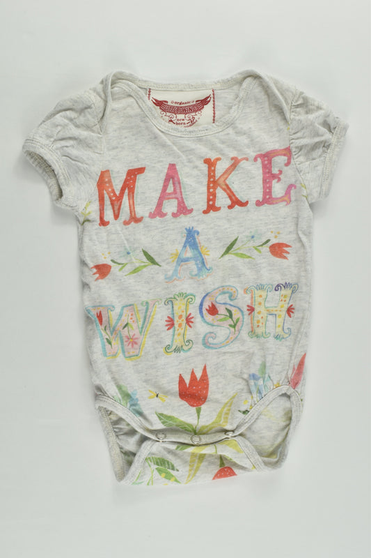 Paper Wings Size 000 (Newborn) 'Make A Wish' Bodysuit