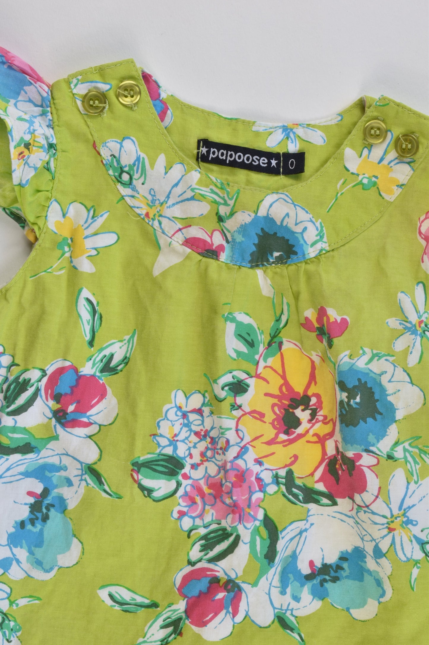 Papoose Size 0 Lined Floral Dress