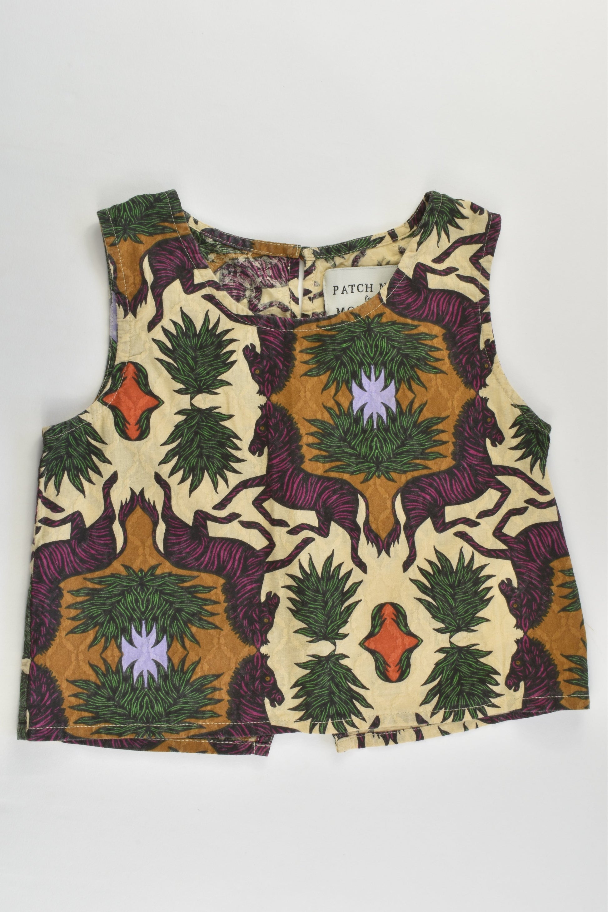 Patch Nyc for Monoprix (France) Size 5-6 Zebras Crop Top