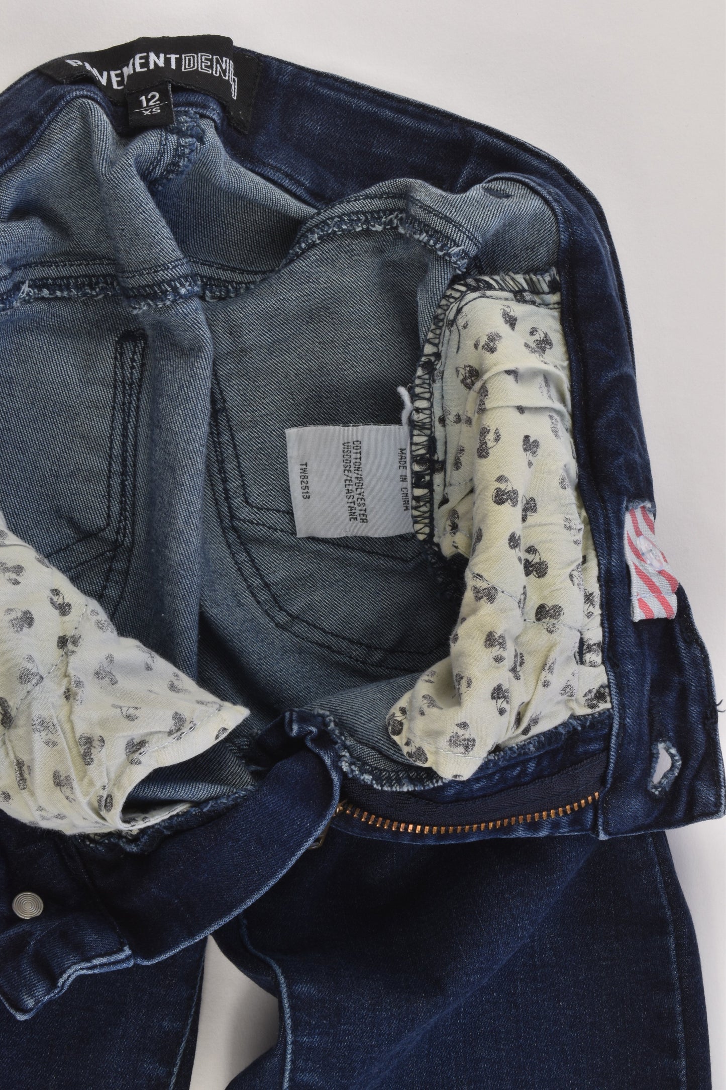 Pavement Size 12 Slim Fit Stretchy Denim Pants