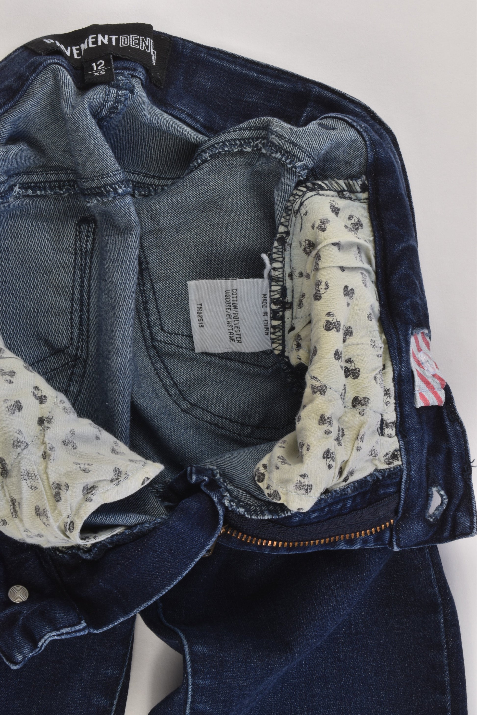 Pavement Size 12 Slim Fit Stretchy Denim Pants