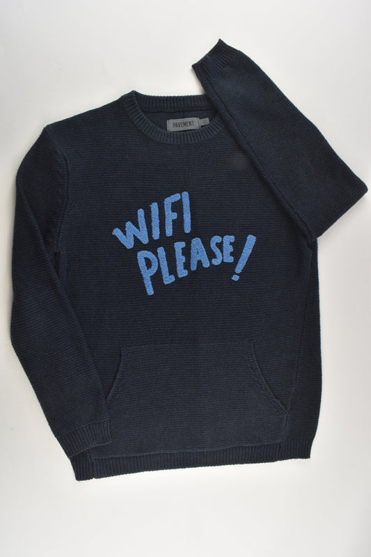 Pavement Size 12 'Wifi Please' Knitted Jumper